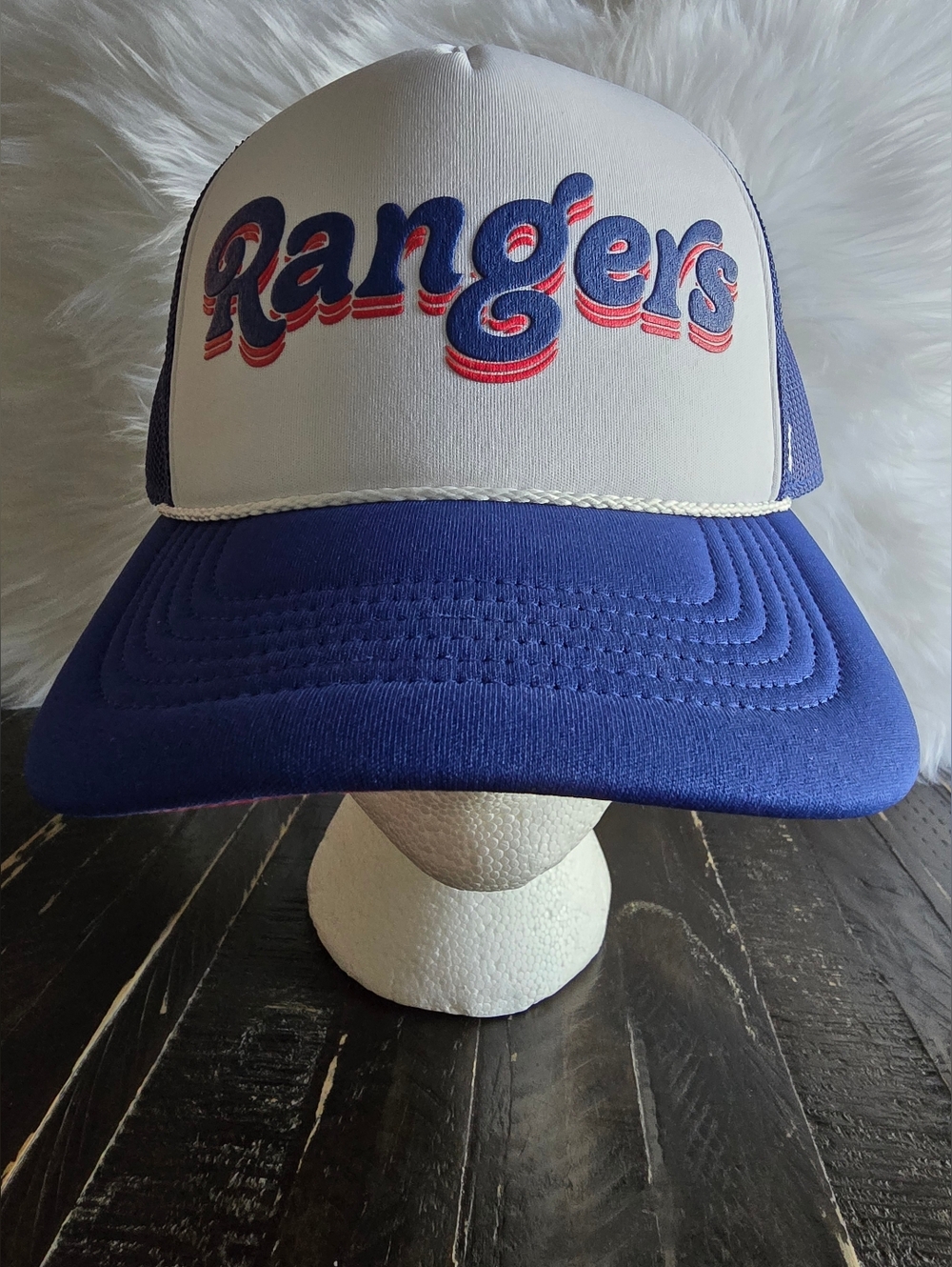 Texas Rangers MLB Trucker Hat Snapback Blue Men’s Cap Texas Rangers '47 Brand